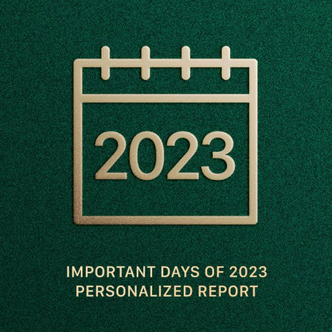 Important days of 2023 - Personalized Report
